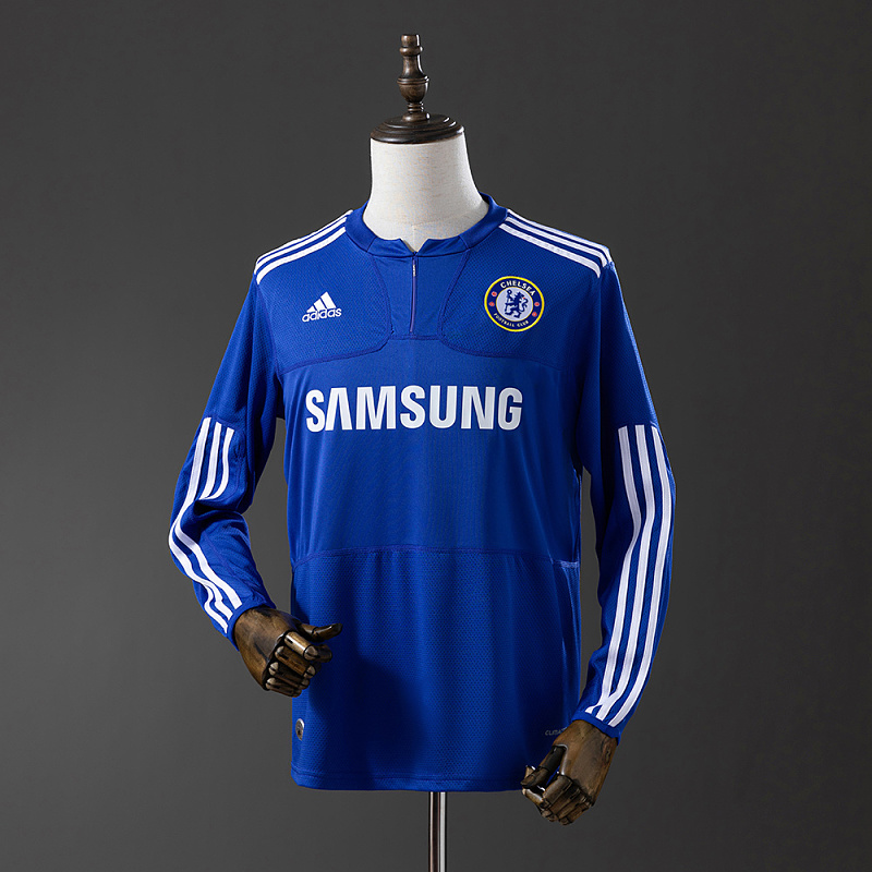 Wanban-Chelsea 09 10 Home Long Sleeve Retro Jersey S-Xxl