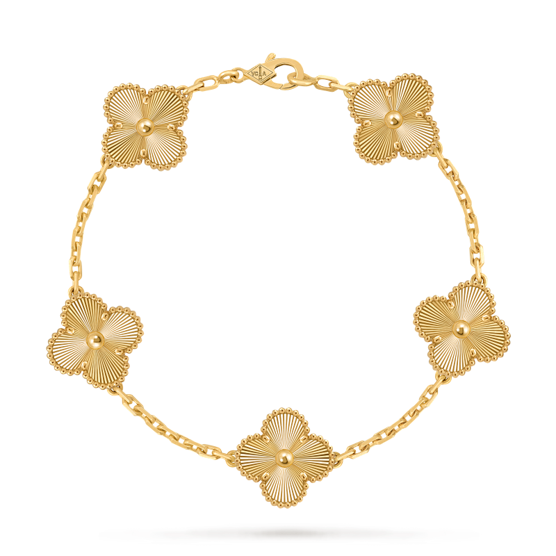 JG-VCARP3JK00 Vintage Alhambra Bracelet 5 Motifs