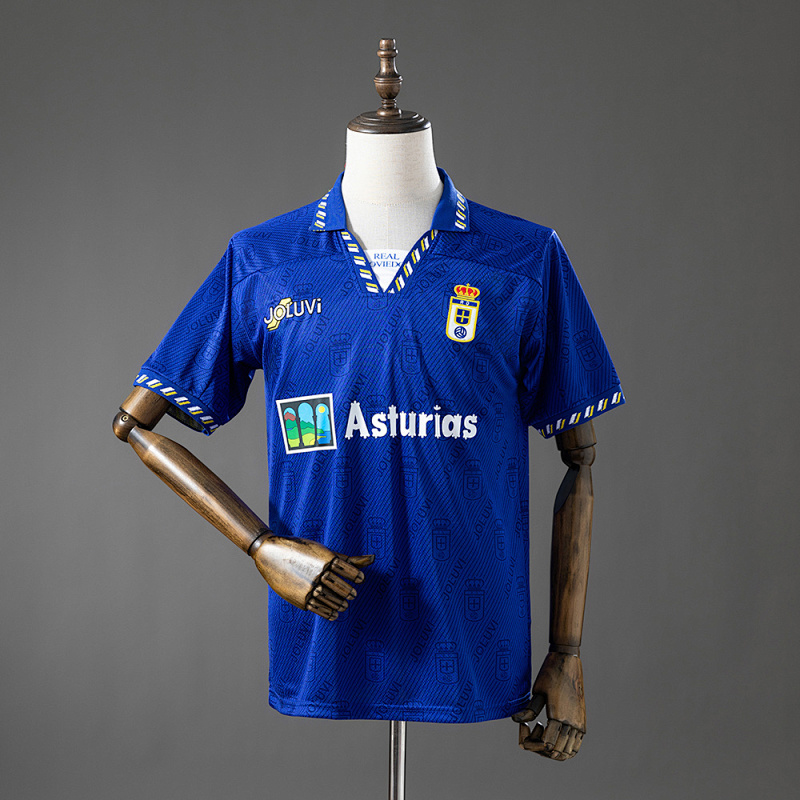 Wanban-Real Oviedo 95 96 Home Retro Jersey S-Xxl