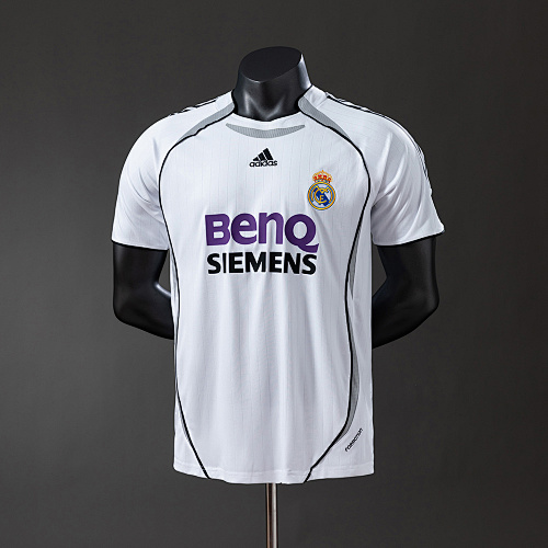 Wanban-Real Madrid 06 07 Player Version Retro Home Jersey S-3XL