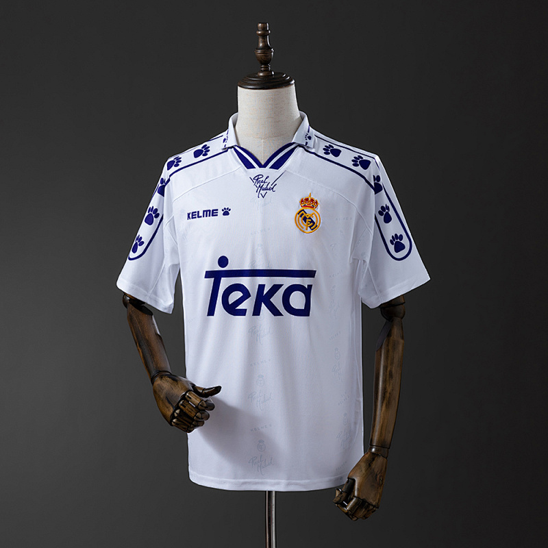 Wanban-Real Madrid 94 96 Home Retro Jersey S-Xxl