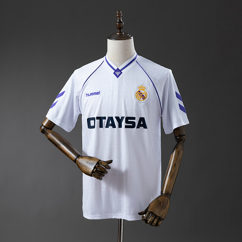 Wanban-Real Madrid 90 91 Home Retro Jersey S-Xxl