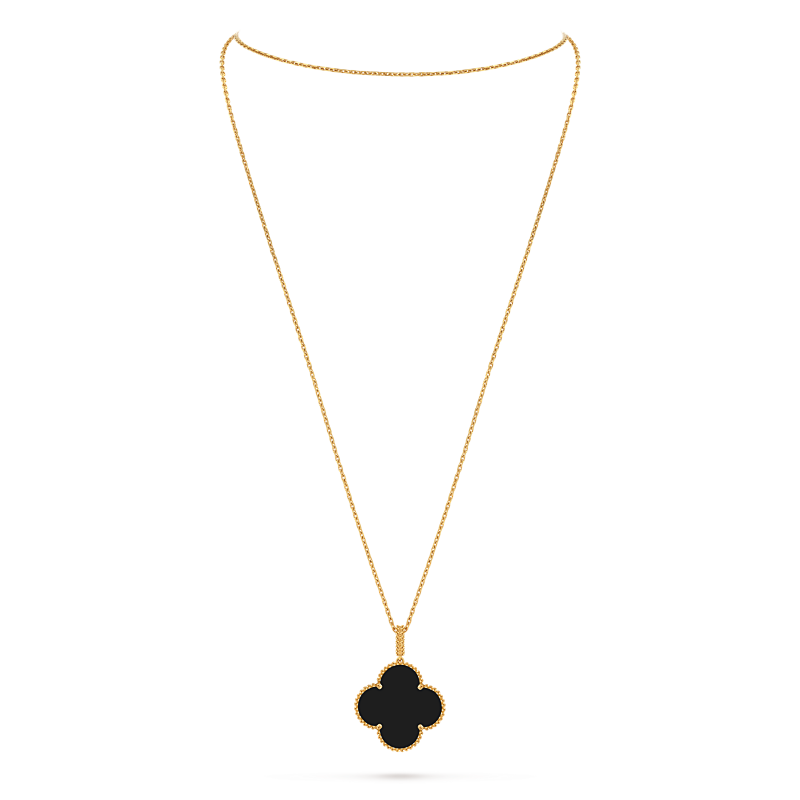 JG-VCARO49M00 Magic Alhambra Long Necklace 1 Motif