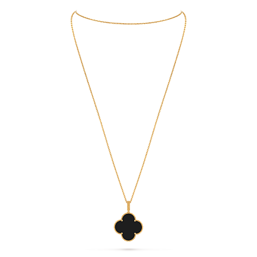 JG-VCARO49M00 Magic Alhambra Long Necklace 1 Motif