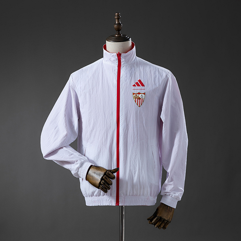 Wanban-Sevilla Reversible Jacket Windbreaker - Red & White S-Xxl
