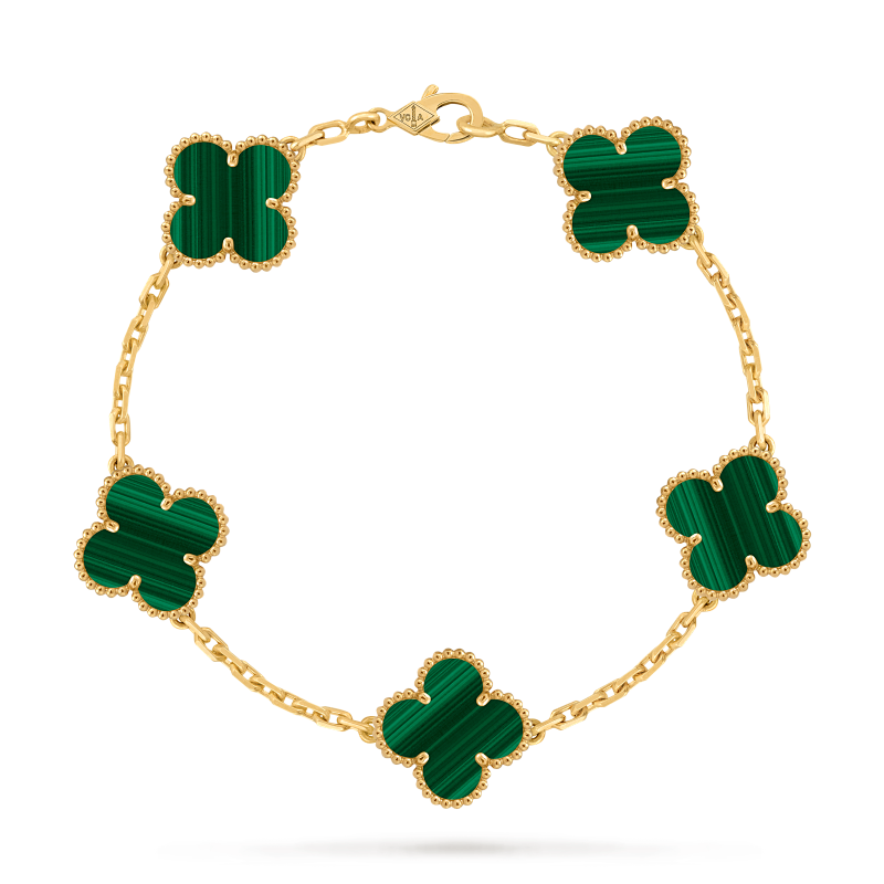 JG-VCARL80900 Vintage Alhambra Bracelet 5 Motifs