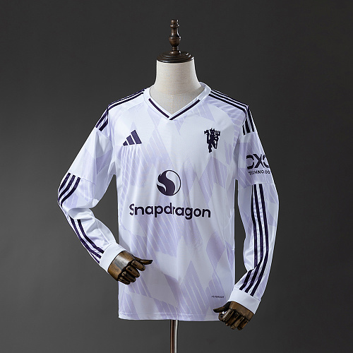Wanban-M-U 25 26 Away Long Sleeve Jersey S-4XL