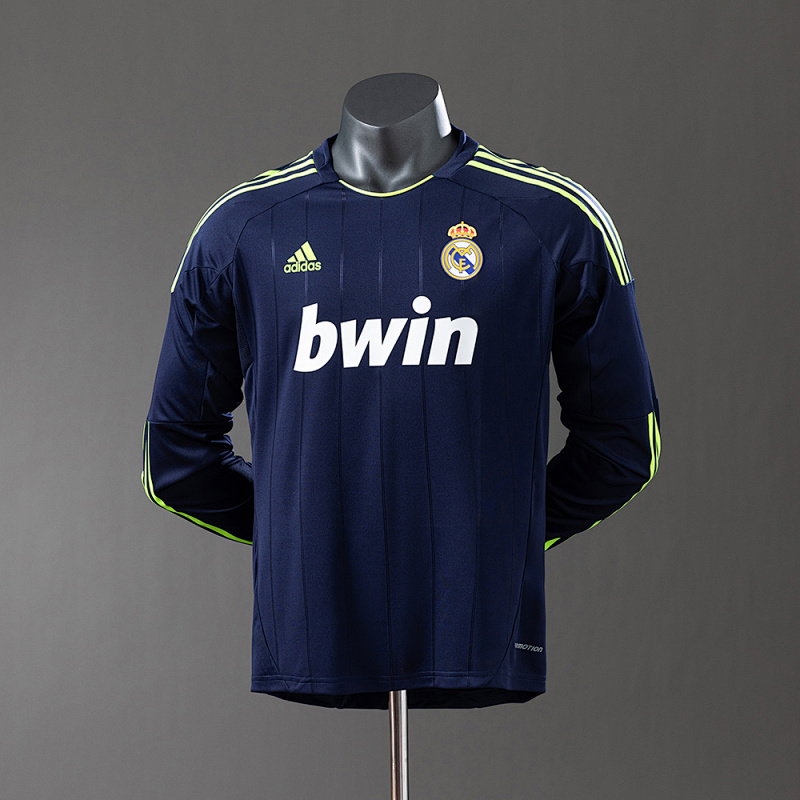 Wanban-Real Madrid 12 13 Away Long Sleeve Player Version Retro Jersey S-3XL