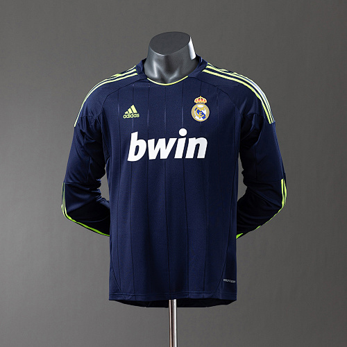 Wanban-Real Madrid 12 13 Away Long Sleeve Player Version Retro Jersey S-3XL