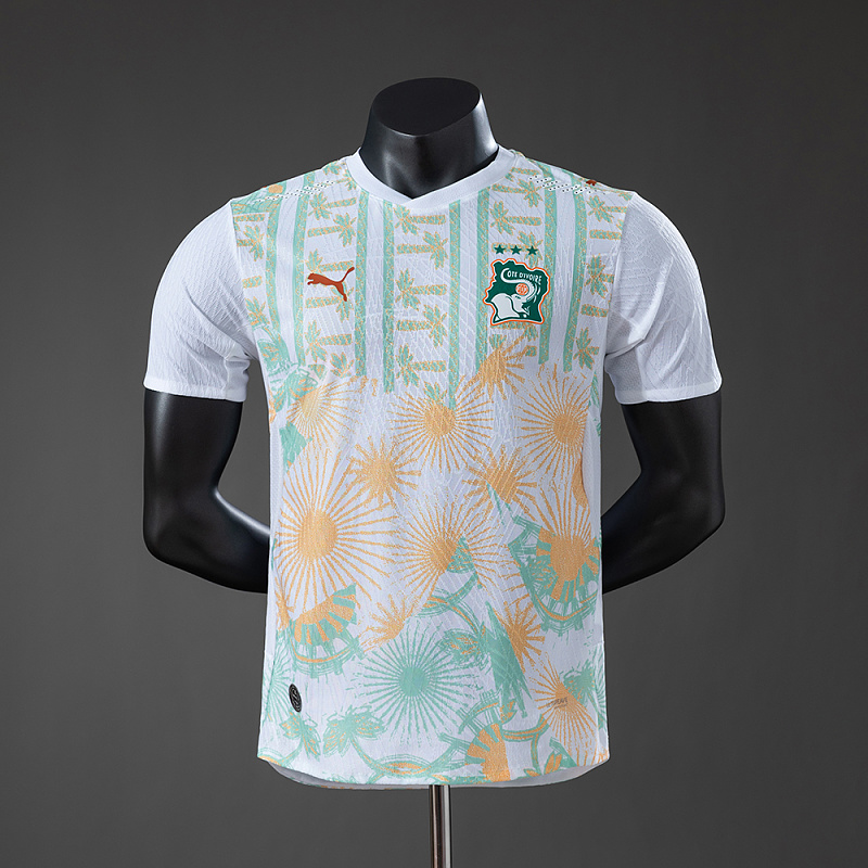 Ivory Coast Away Player Version Jersey S-2XL