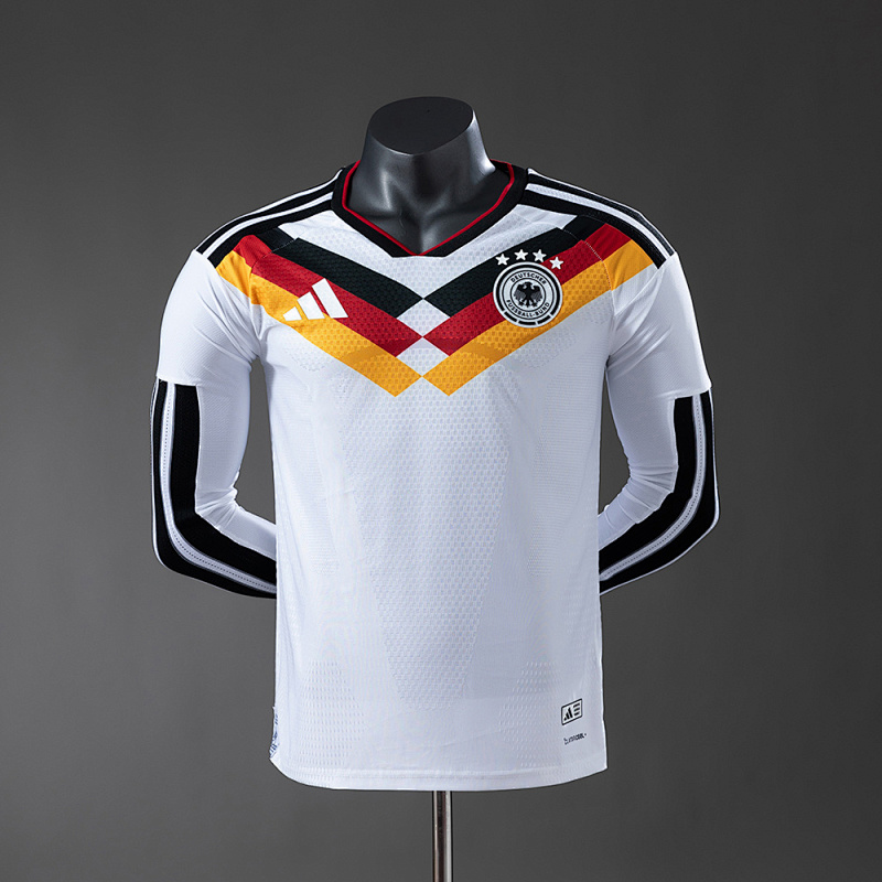 Wanban-Germany Home Long-Sleeve Player Version Jersey S-4XL