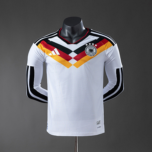 Wanban-Germany Home Long-Sleeve Player Version Jersey S-4XL