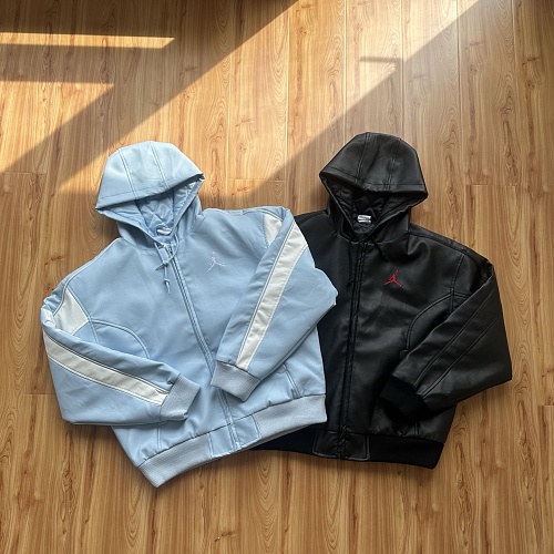 Ayun-660716088 Hooded Leather Jacket S-Xl