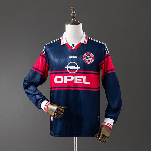 Wanban Bayern Munich 97 98 Away Long Sleeve Retro Jersey S-Xxl