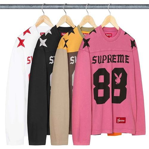 Ayun-660327261 Supreme Playboy L S Football Top S-Xl