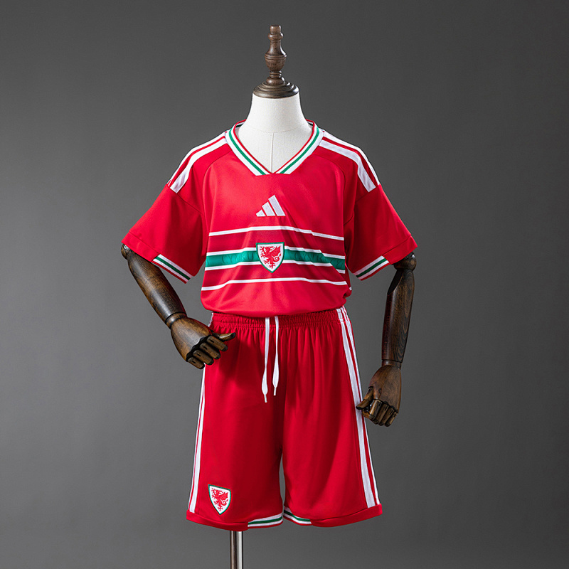 Wanban-Wales Home Kids Kit Jersey Size 16-28