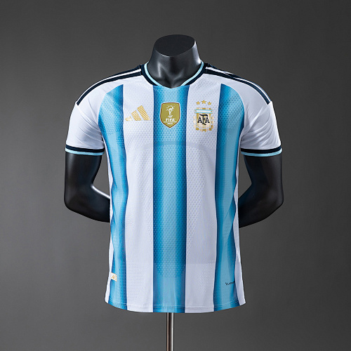 Wanban-Argentina Home Player Version Jersey S-4XL