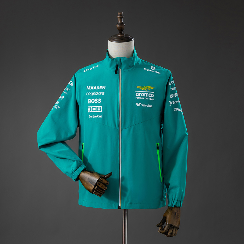 Wanban Aston Martin Aramco F1 Windbreaker - Green S-3XL