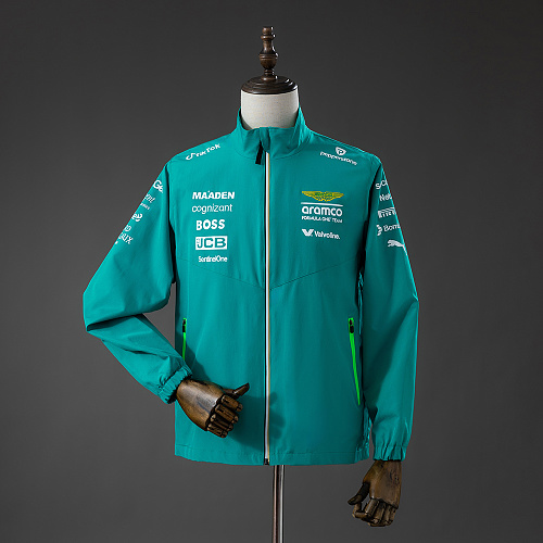 Wanban Aston Martin Aramco F1 Windbreaker - Green S-3XL