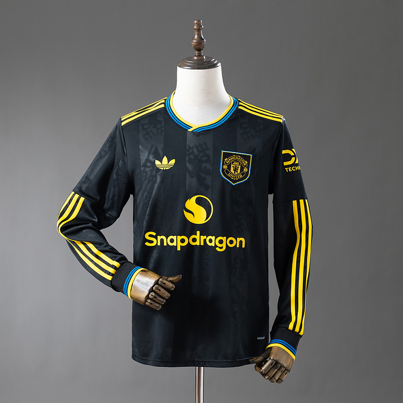 Wanban-M-U 25 26 Third Away Long-Sleeve Jersey S-4XL