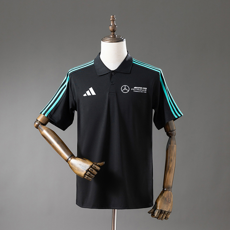 Wanban F1 Mercedes-Benz Polo Black S-3XL