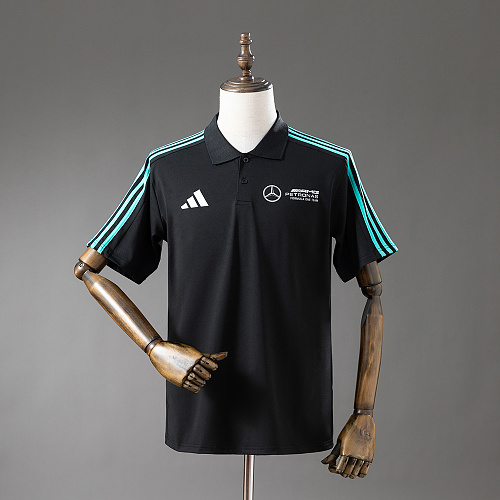 Wanban F1 Mercedes-Benz Polo Black S-3XL