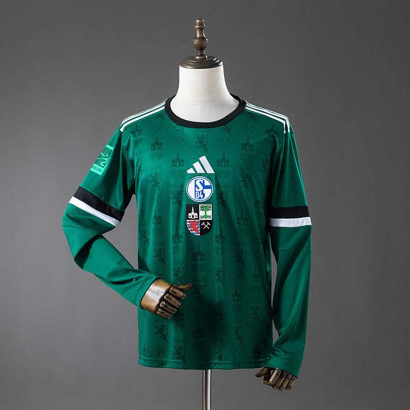 Wanban-Schalke 04 25 26 Commemorative Edition - Green Long-Sleeve Jersey S-Xxl