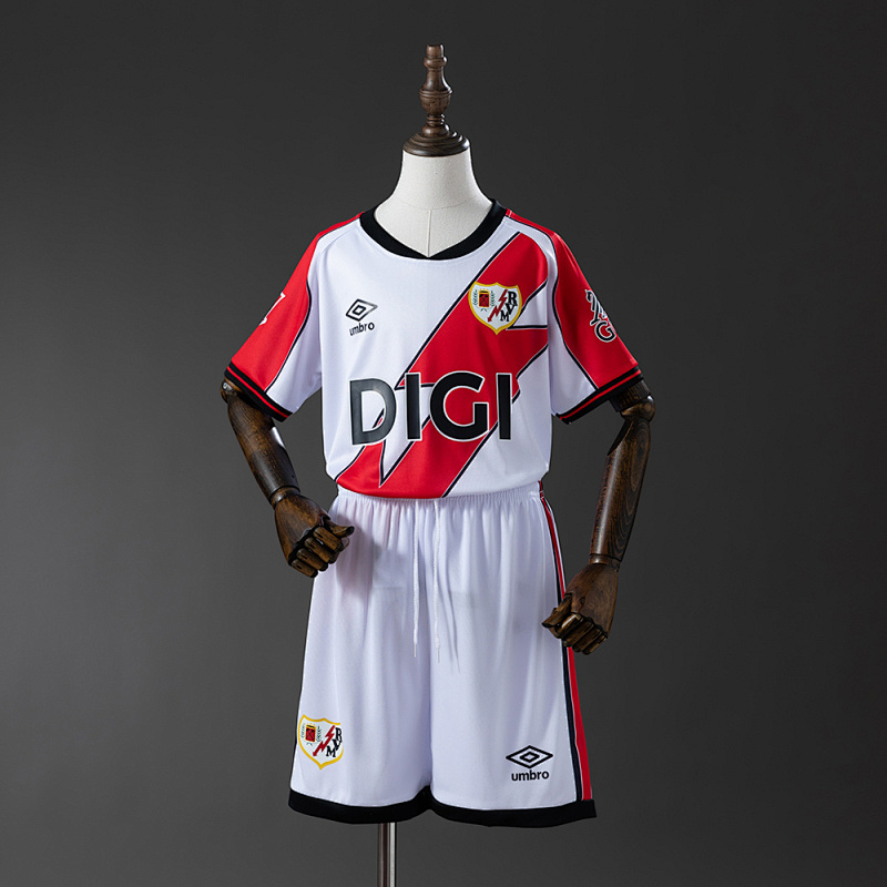 Wanban-Rayo Vallecano 25 26 Home Kids Size 16-28