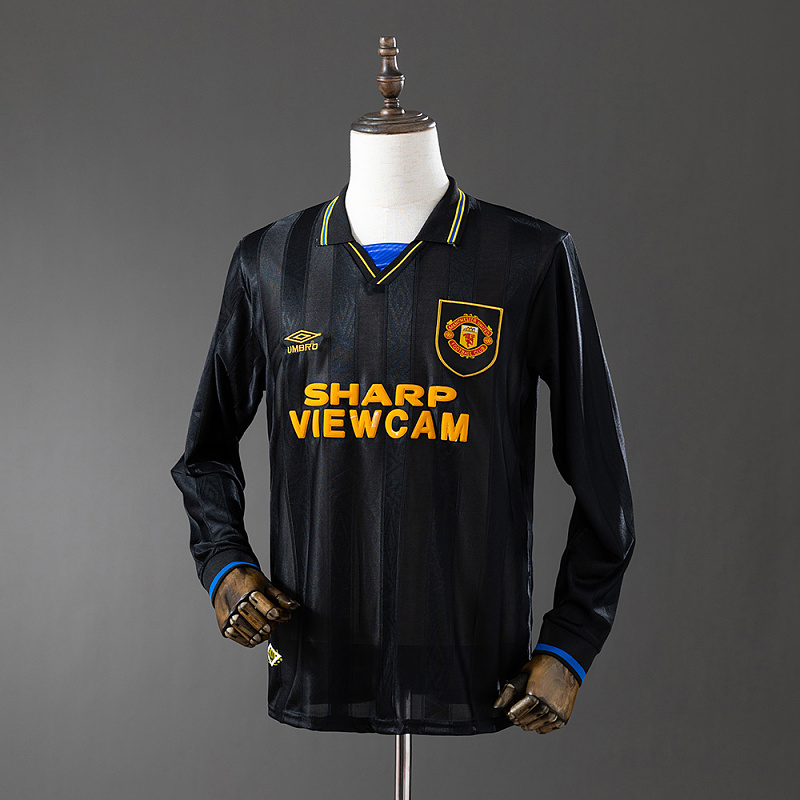 Wanban-Retro Long Sleeve M-U 93 95 Away S-Xxl