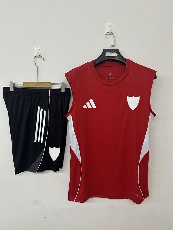 Wanban-2526 Athletic Bilbao Training Suit Red S-3XL