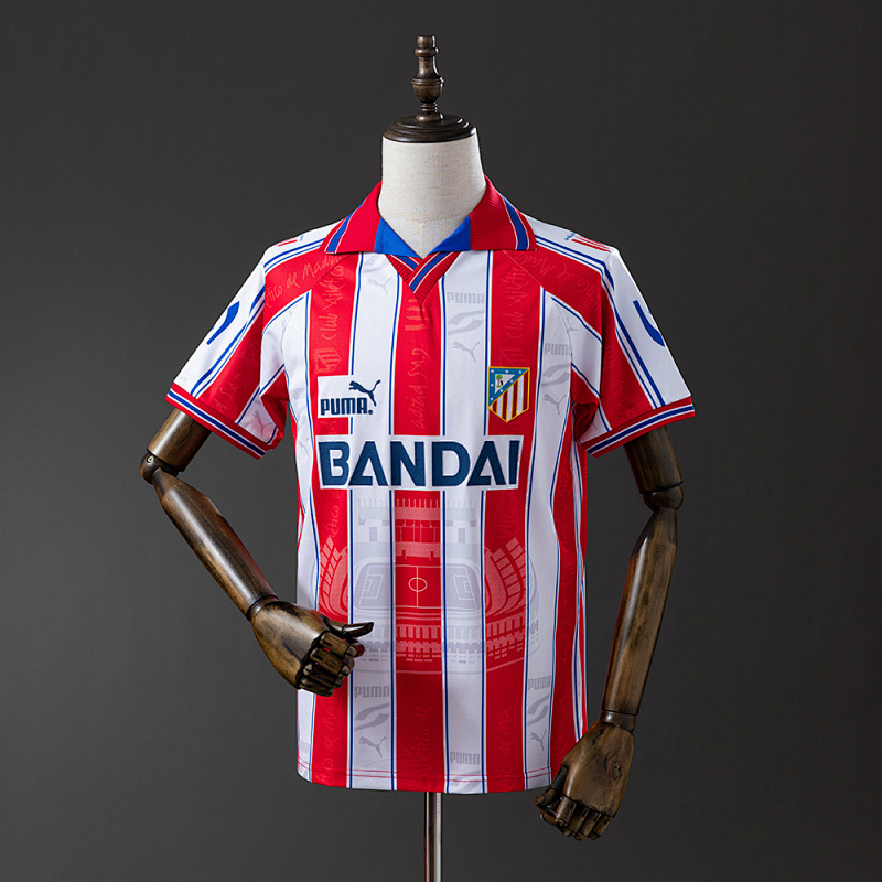 Wanban-Atletico Madrid 96 97 Home Retro Jersey S-Xxl