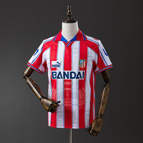 Wanban-Atletico Madrid 96 97 Home Retro Jersey S-Xxl