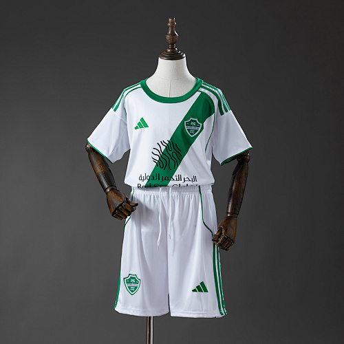 Wanban-Al-Ahli Saudi 25 26 Away Kids Jersey Size 16-28