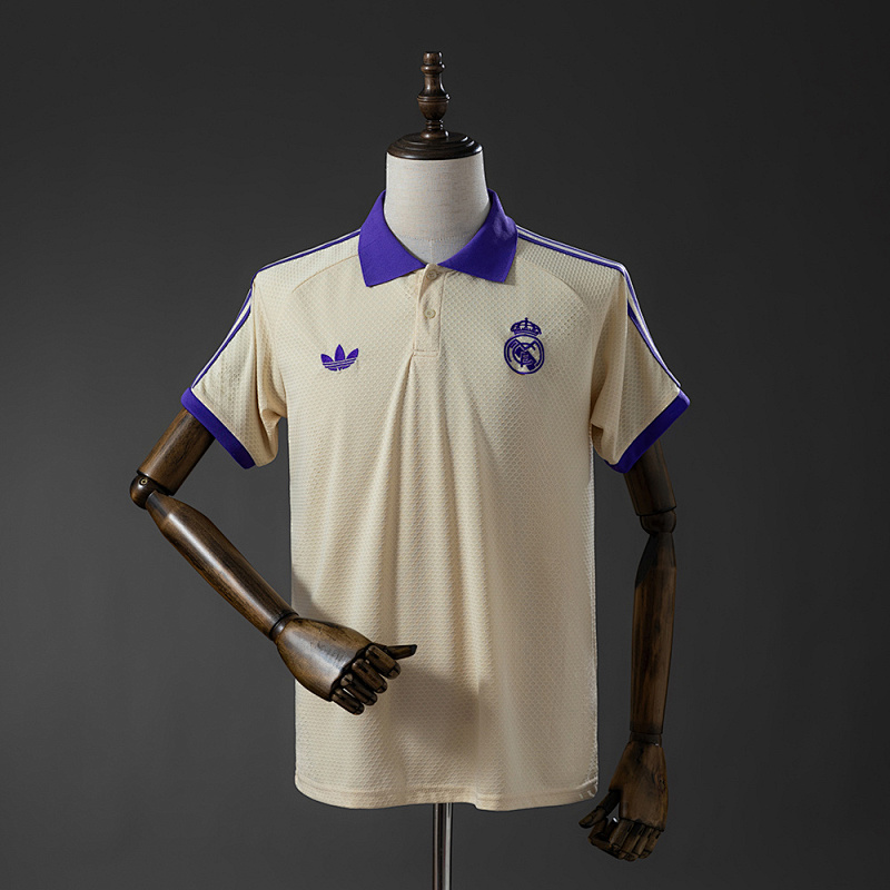 Wanban-Real Madrid 25 26 Polo - Apricot S-Xxl