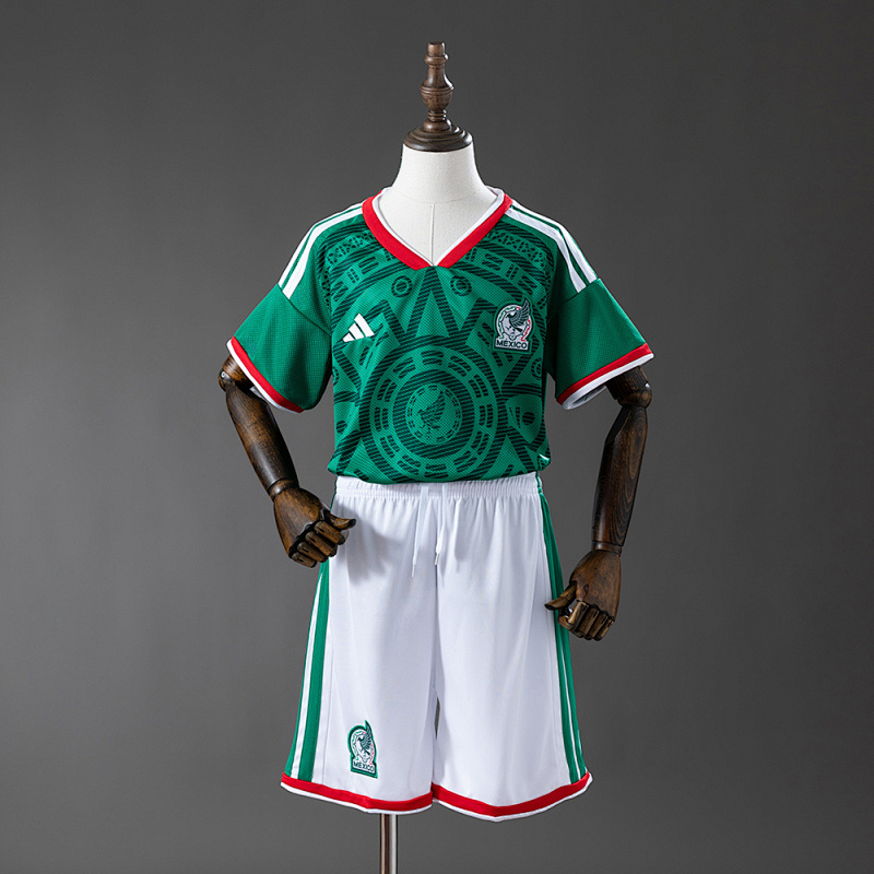 Wanban-Mexico Home Kids Kit Jersey Size 16-28