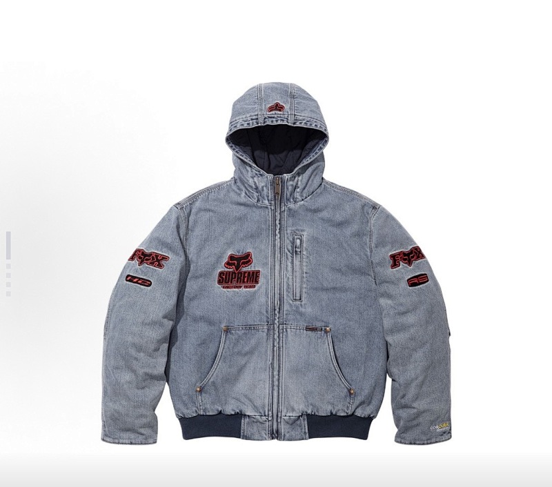 1+661230276 Supreme Fox Racing Hooded Work Jacket S-Xl