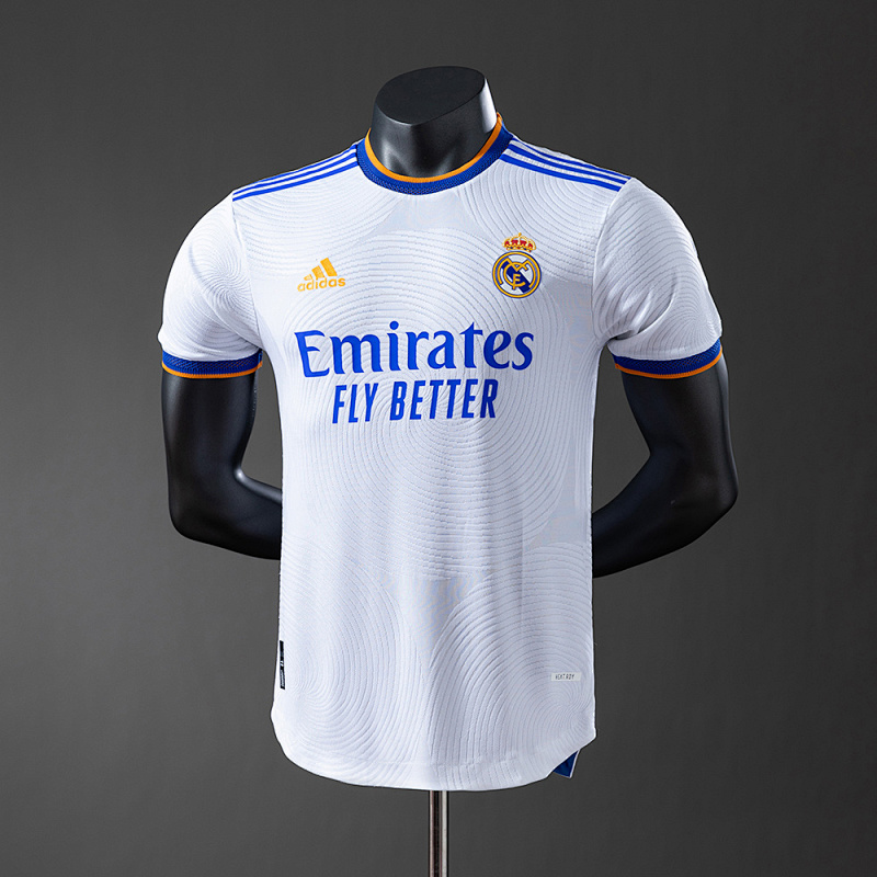 Wanban-Real Madrid 21 22 Retro Player Version Home Jersey S-3XL