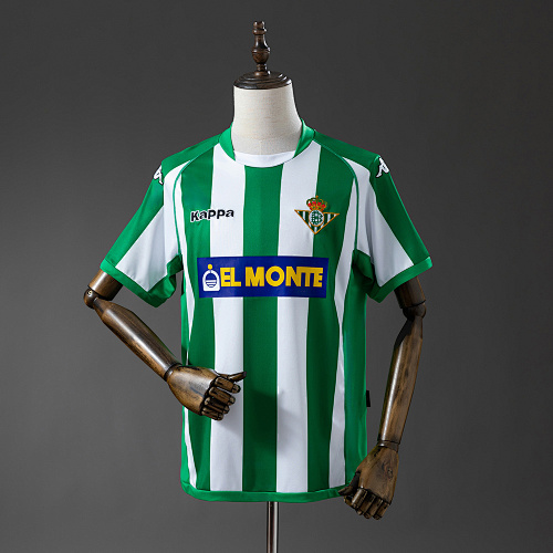 Wanban-Real Betis 01 02 Home Retro Jersey S-Xxl