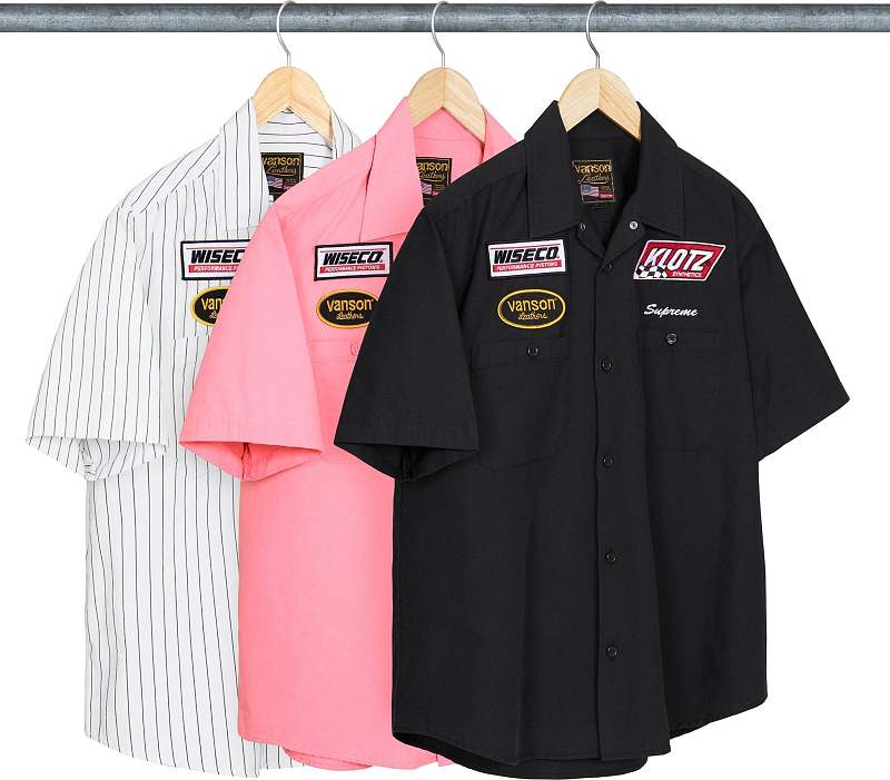 Ayun-660420257 Supreme Vanson Leathers S Work Shirt S-Xl