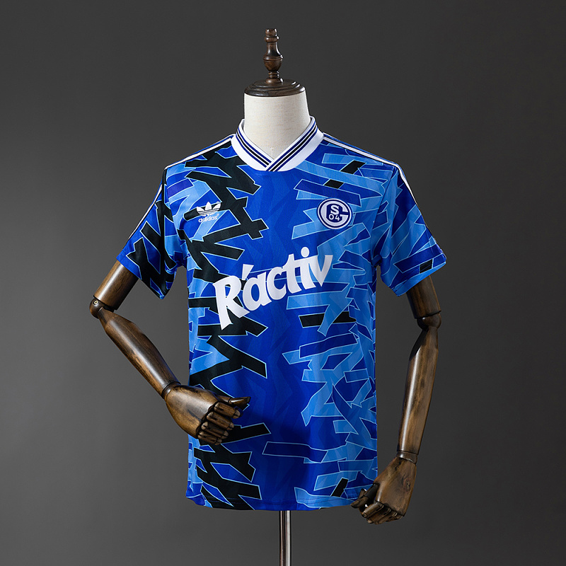 Wanban Schalke 04 92 93 Home Retro Jersey S-Xxl