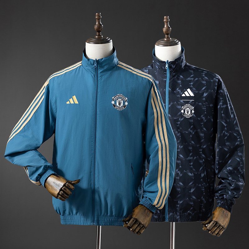 Wanban-M-U Reversible Jacket Windbreaker - Blue&Black S-Xxl