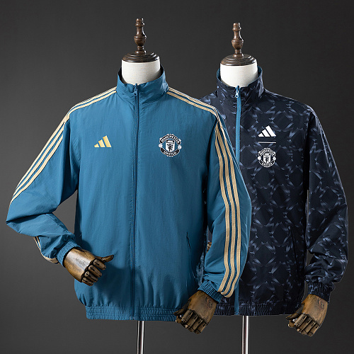 Wanban-M-U Reversible Jacket Windbreaker - Blue&Black S-Xxl