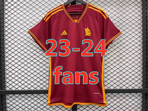 Roma Fans Version 23-24 Home Jersey S-2XL