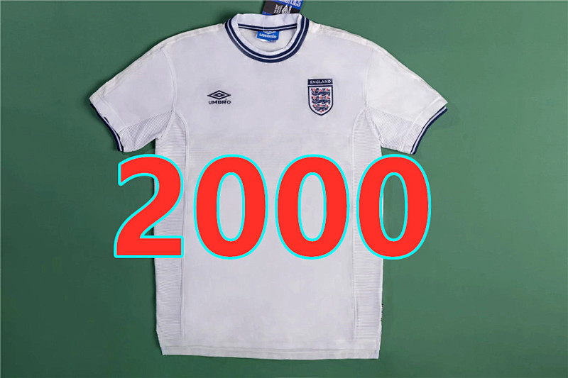England Retro TopThai Quality Home Jersey S-2XL