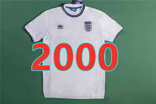 England Retro TopThai Quality Home Jersey S-2XL