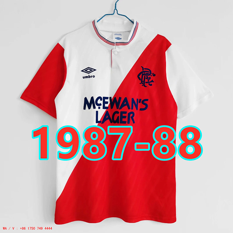 Rangers Retro TopThai Quality Jersey S-2XL
