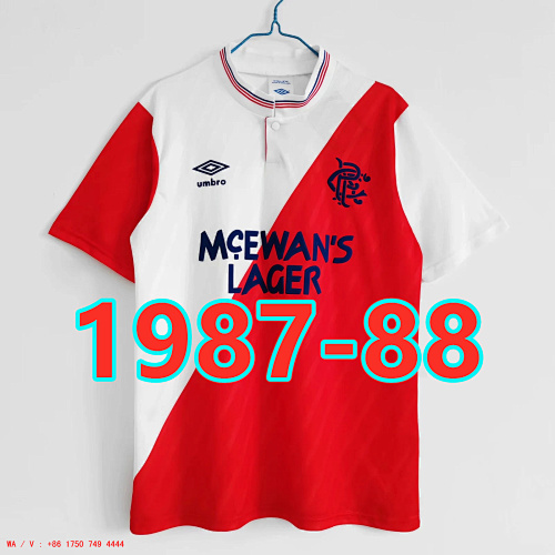 Rangers Retro TopThai Quality Jersey S-2XL