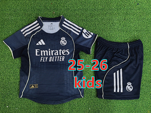 LA Liga & Ucl 25-26 Real Madrid Away Kids Player Kit 16 -28
