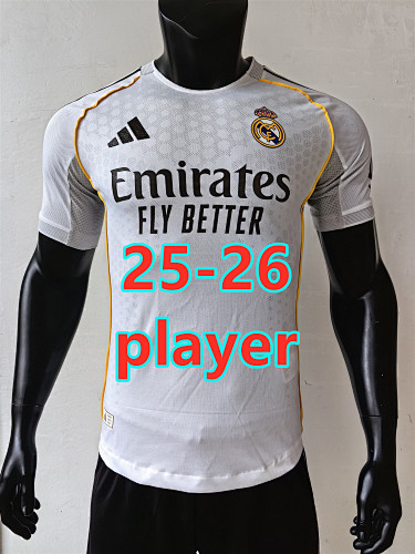 Fifa 25-26 Real Madrid Home Player Version Jersey S-2XL
