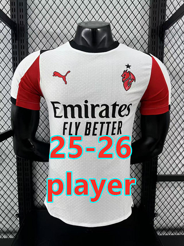 25-26 AC Milan Away Player Version Jersey S-4XL AC